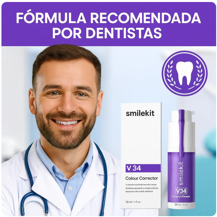 Blanqueador Dental Lila V34 + BLANQUEADOR DENTAL UV – KIT CON LUZ LED