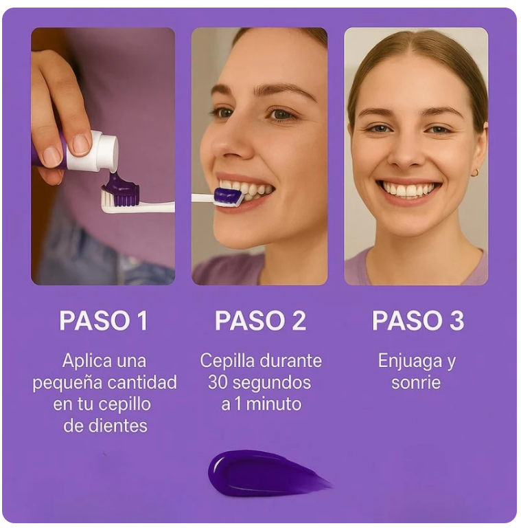 Blanqueador Dental Lila V34 + BLANQUEADOR DENTAL UV – KIT CON LUZ LED