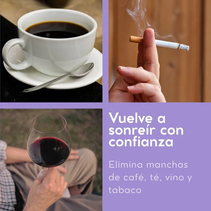 Blanqueador Dental Lila V34 + BLANQUEADOR DENTAL UV – KIT CON LUZ LED