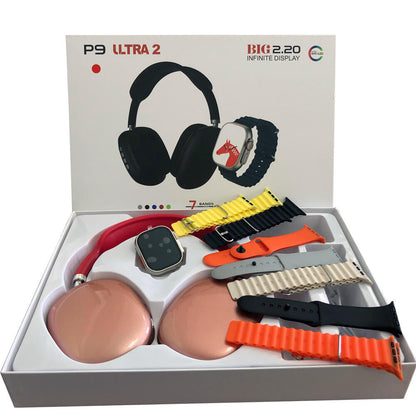 KIT SMARTWATCH ULTRA + AURICULARES ULTRA P9